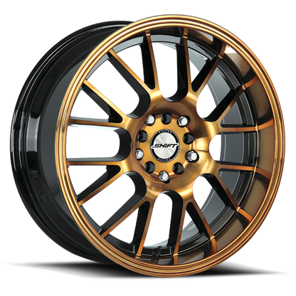SHIFT H28 CRANK 18X8.5 30MM 5X100/5X114.3 BLACK MACHINED BRONZE | H28850030BMBZ