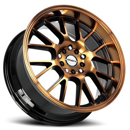SHIFT H28 CRANK 18X8.5 30MM 5X100/5X114.3 BLACK MACHINED BRONZE | H28850030BMBZ