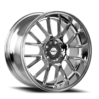 SHIFT H28 CRANK 17X7.5 30MM 5X100/5X114.3 CHROME | H28750030C