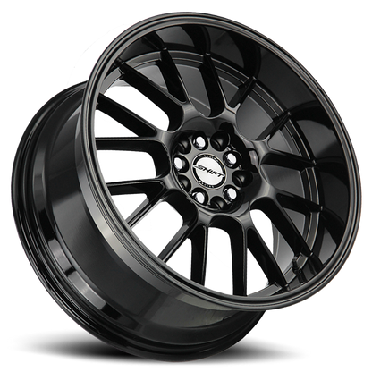 SHIFT H28 CRANK 17X7.5 30MM 4X100/4X114.3 ALL GLOSS BLACK | H28740030GB