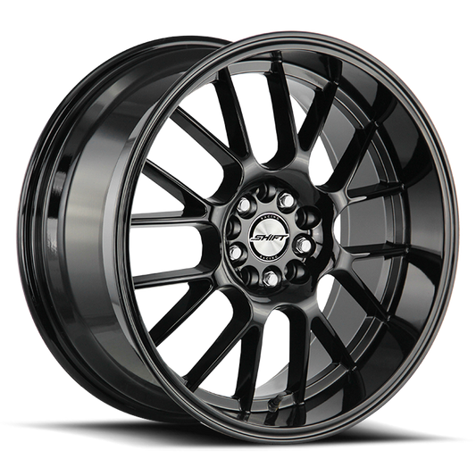 SHIFT H28 CRANK 18X8.5 30MM 5X114.3/5X120 ALL GLOSS BLACK | H28850130GB