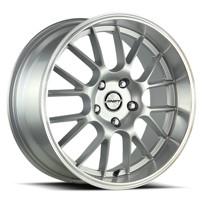 SHIFT H28 CRANK 18X8.5 30MM 5X114.3/5X120 SILVER POLISHED LIP | H28850130SP