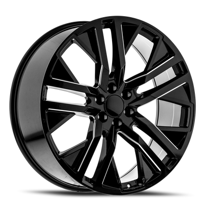O.E. REVOLUTION D-36 26X10 31 6X139.7 GLOSS BLACK & MILLED