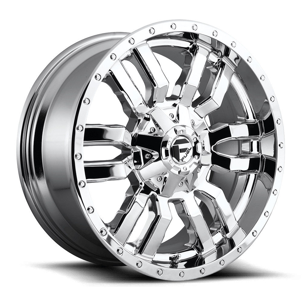 Fuel 1Pc D631 SLEDGE - 20x10 -18mm 8x165.1 CHROME PLATED Wheel | D63120008247