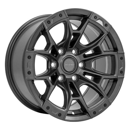 DEFIANT DF04 17x9 6x135mm +12et in Dark Matte Charcoal