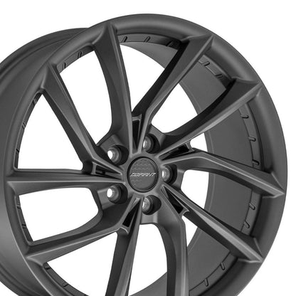 DEFIANT DF06 20x9 5x4.5" +35et in Dark Matte Charcoal