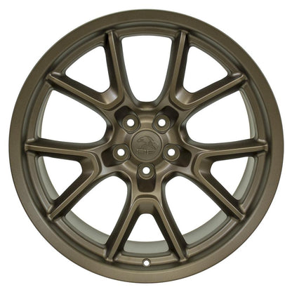 20" Replica Wheel DG21 Fits Dodge Challenger 20x10 Bronze Wheel