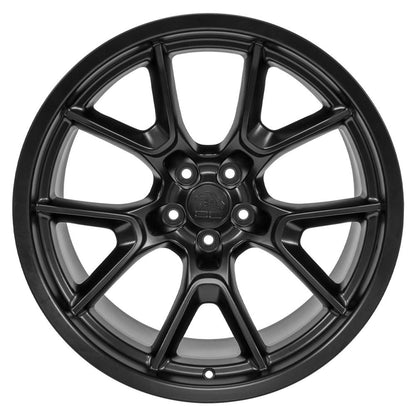 20" Replica Wheel DG21 Fits Dodge Challenger 20x11 Satin Black Wheel