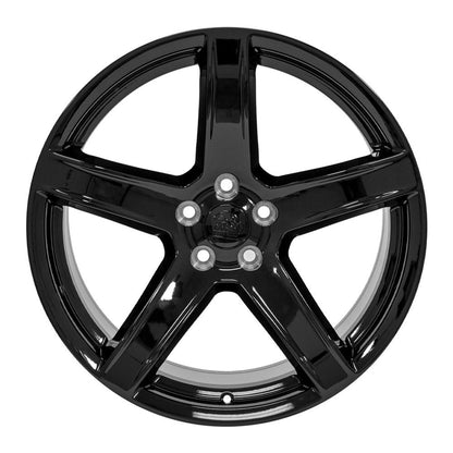 20" Replica Wheel DG22 Fits Dodge Challenger 20x9.5 Gloss Black Wheel