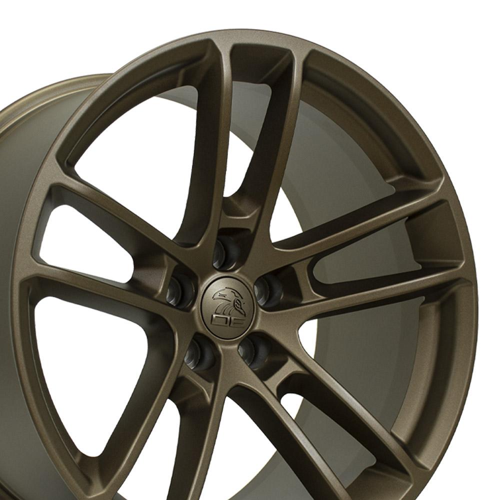 20" Replica Wheel DG23 Fits Dodge Challenger 20x10 Bronze Wheel