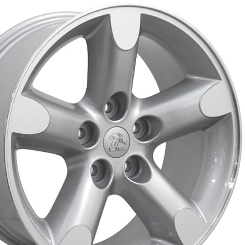 20" Replica Wheel DG56 Fits Dodge RAM 20x9 Silver Wheel