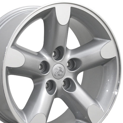 20" Replica Wheel DG56 Fits Dodge RAM 20x9 Silver Wheel