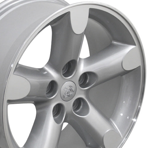 20" Replica Wheel DG56 Fits Dodge RAM 20x9 Silver Wheel