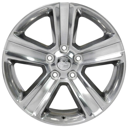 20" Replica Wheel DG65 Fits Dodge RAM 20x9 Polished Wheel