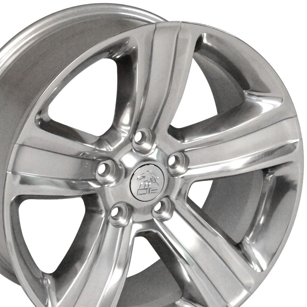 20" Replica Wheel DG65 Fits Dodge RAM 20x9 Polished Wheel