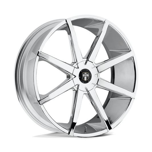 Dub 1Pc S201 PUSH - 20x8.5 10mm Blank CHROME Wheel | S201208500-10