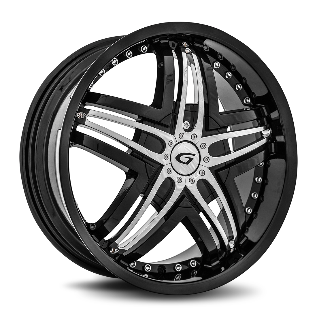 GIANNA Blitz 20x8.5 Blank 20mm Gloss Black G1-208BLNK2073B