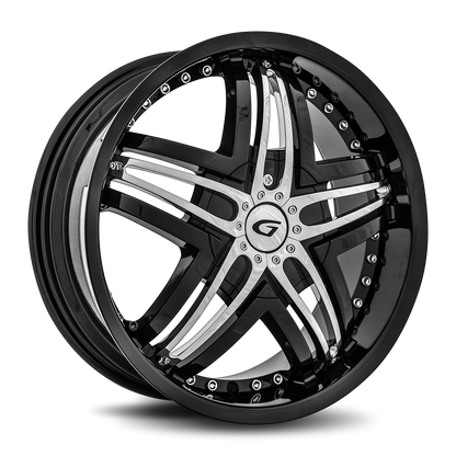 GIANNA Blitz 20x8.5 Blank 20mm Gloss Black G1-208BLNK2073B