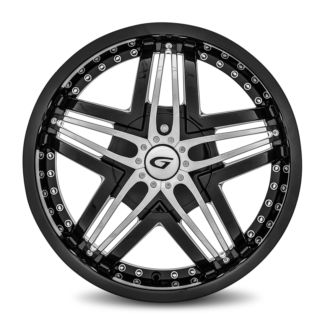 GIANNA Blitz 20x8.5 Blank 20mm Gloss Black G1-208BLNK2073B