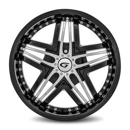 GIANNA Blitz 20x8.5 Blank 20mm Gloss Black G1-208BLNK2073B