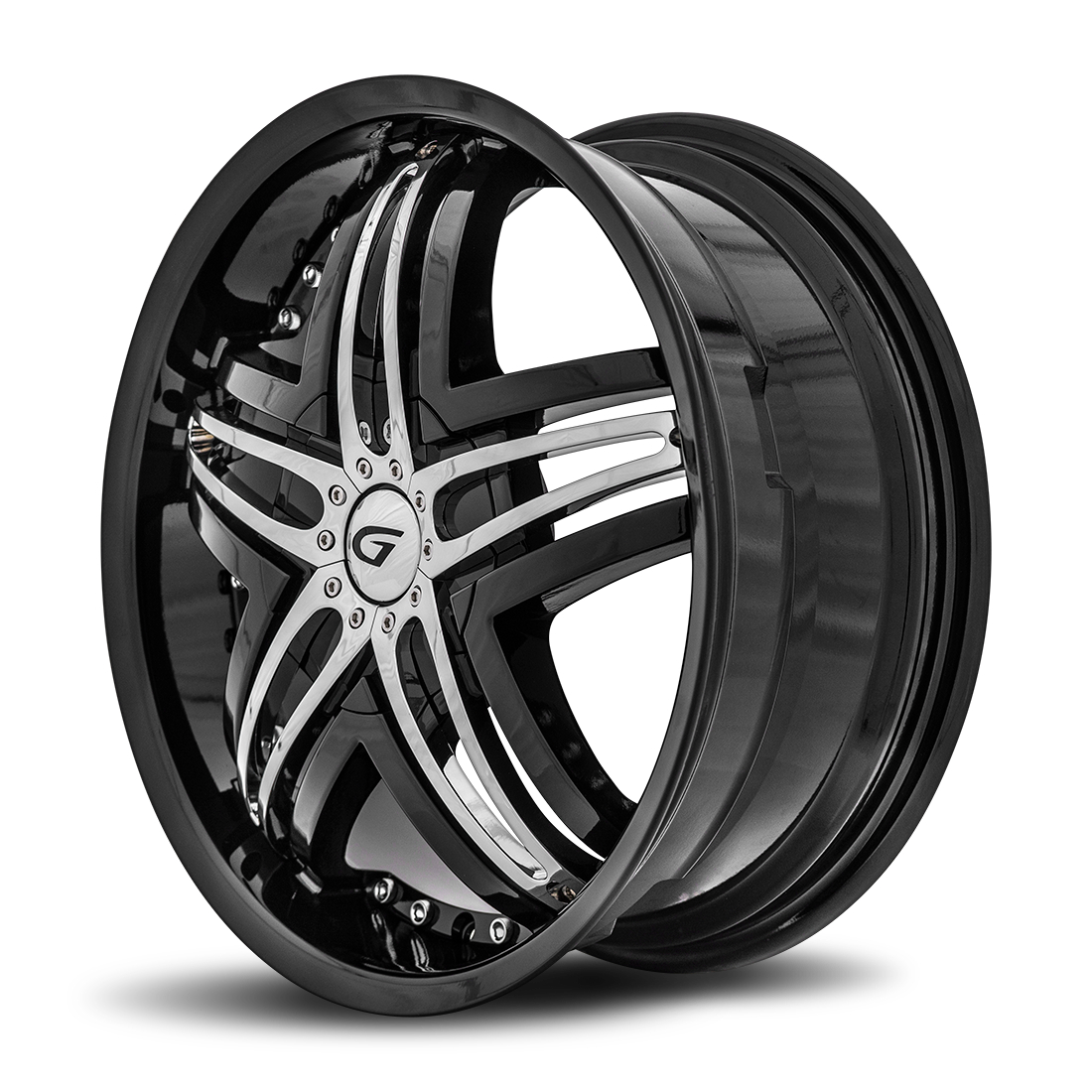 GIANNA Blitz 20x9.5 Blank 20mm Gloss Black G1-209BLNK2073B