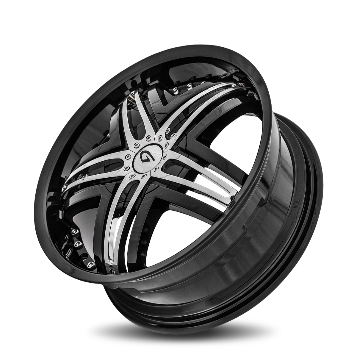 GIANNA Blitz 20x8.5 Blank 20mm Gloss Black G1-208BLNK2073B