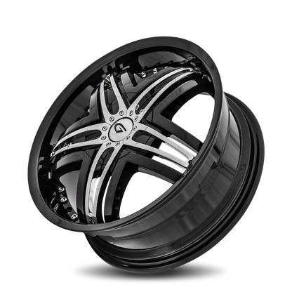 GIANNA Blitz 20x8.5 Blank 20mm Gloss Black G1-208BLNK2073B