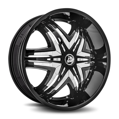 DIABLO Elite 22x8.5 Blank 38mm Gloss Black DE-228BLNK3873B
