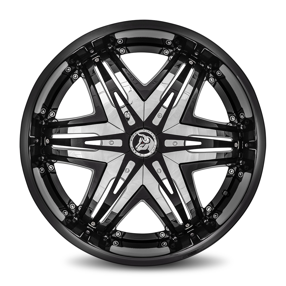 DIABLO Elite 22x8.5 Blank 18mm Gloss Black DE-228BLNK1873B
