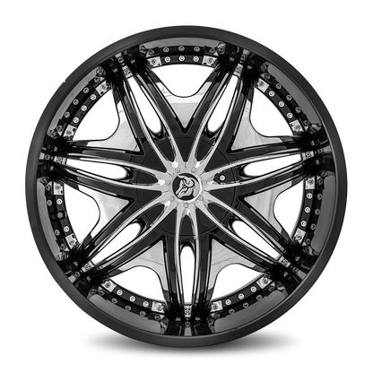DIABLO Morpheus 22x9.5 Blank 35mm Gloss Black MOR-229BLNK3573B