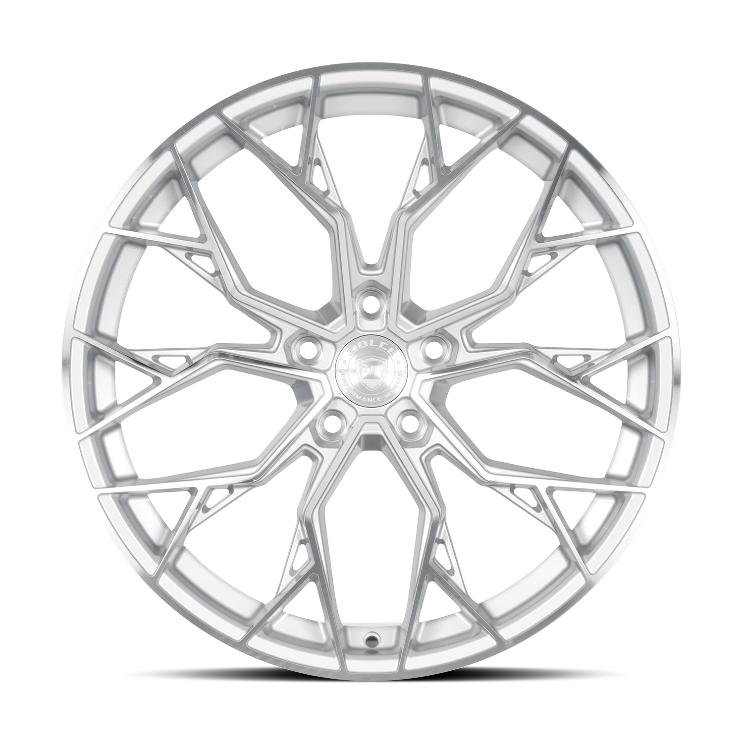 DOLCE PERFORMANCE ARIA 20X10 40 5X112 GLOSS SILVER MACHINED FACE