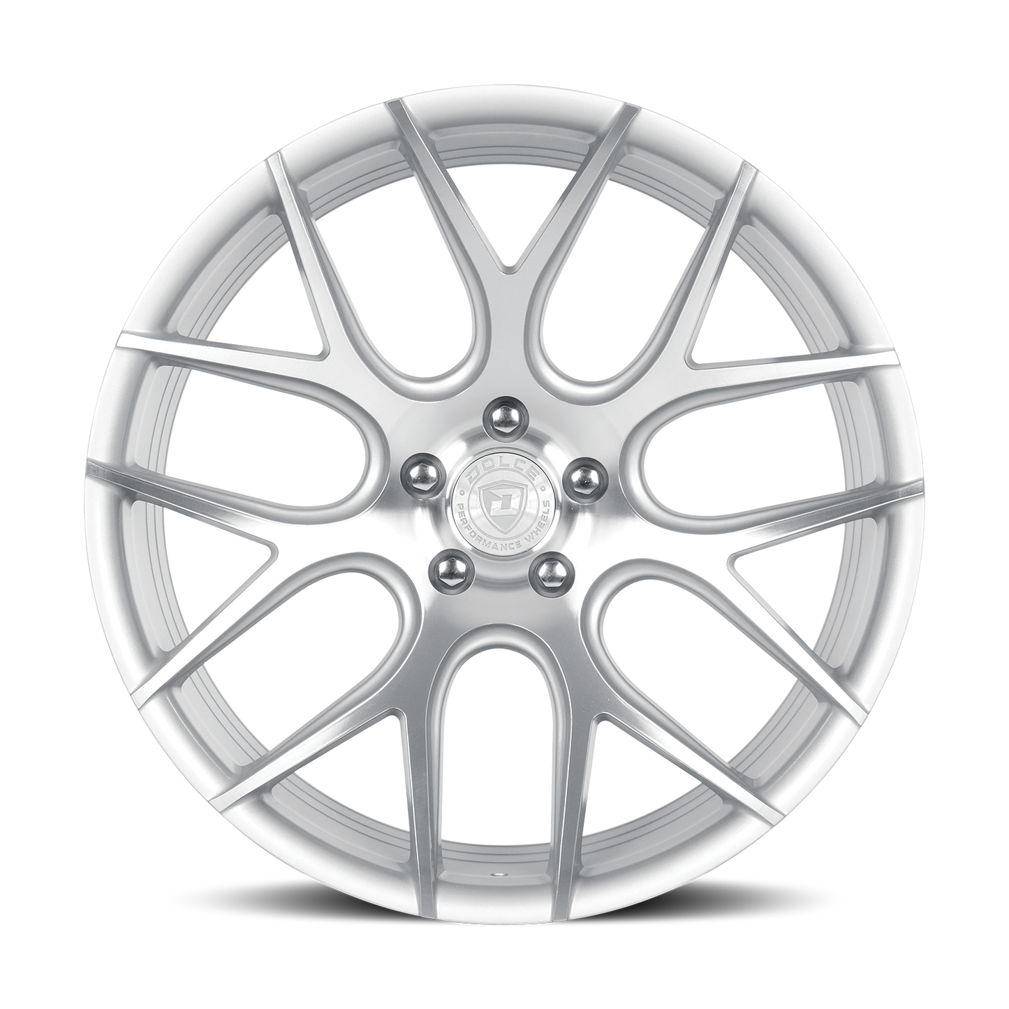 DOLCE PERFORMANCE MONZA 20X8.5 28 5X120 GLOSS SILVER MACHINED FACE