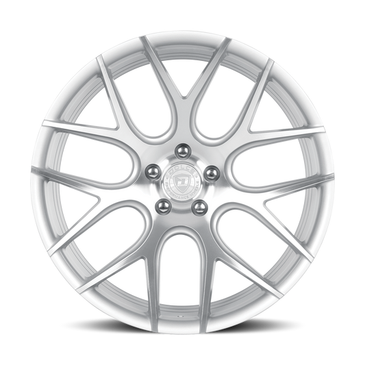 DOLCE PERFORMANCE MONZA 20X10 40 5X114.3 GLOSS SILVER MACHINED FACE