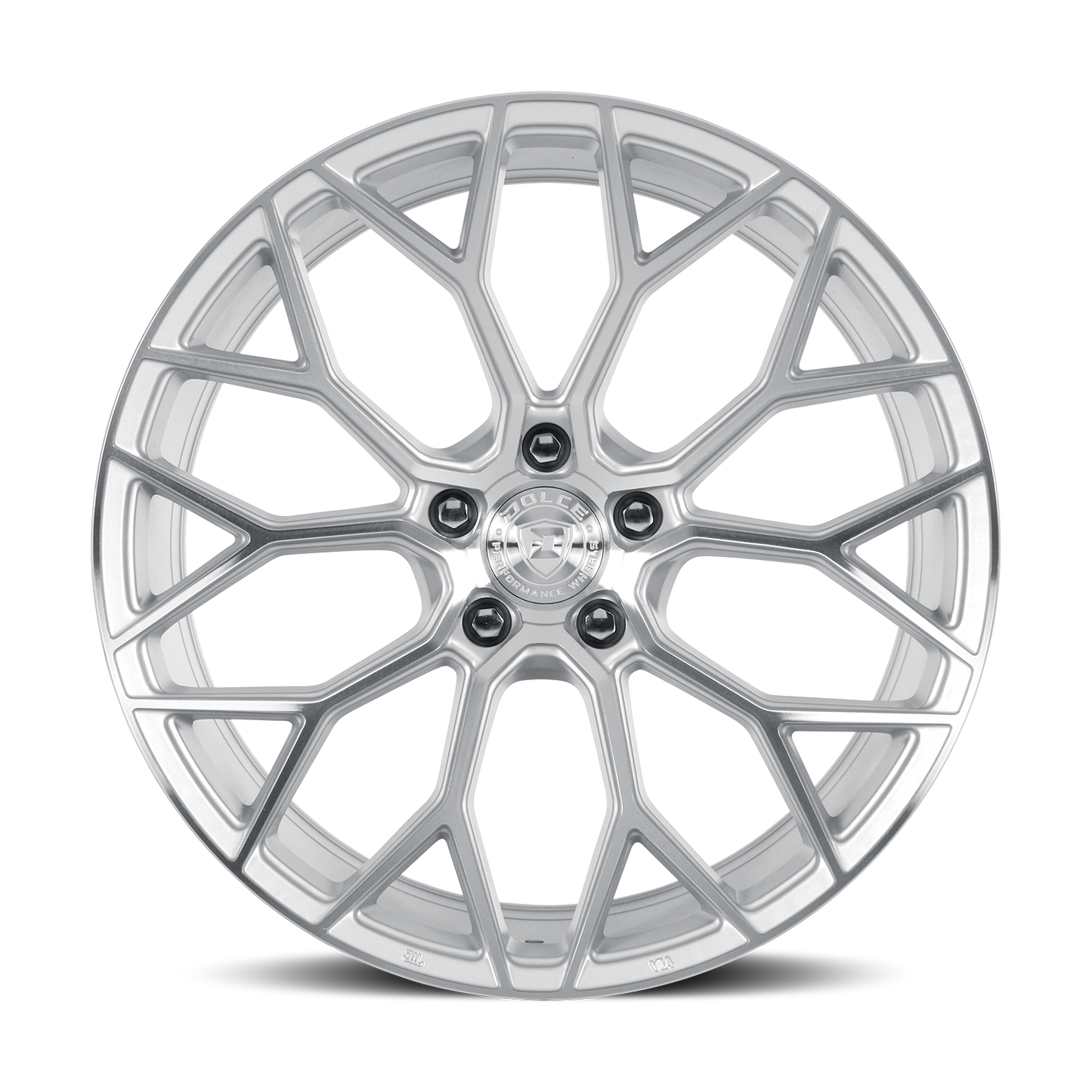 DOLCE PERFORMANCE PISTA 20X8.5 28 5X112 GLOSS SILVER MACHINED FACE