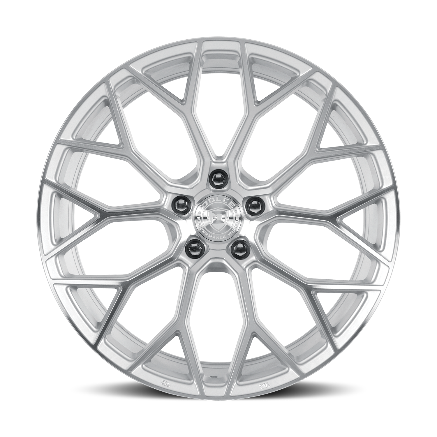 DOLCE PERFORMANCE PISTA 20X8.5 28 5X112 GLOSS SILVER MACHINED FACE