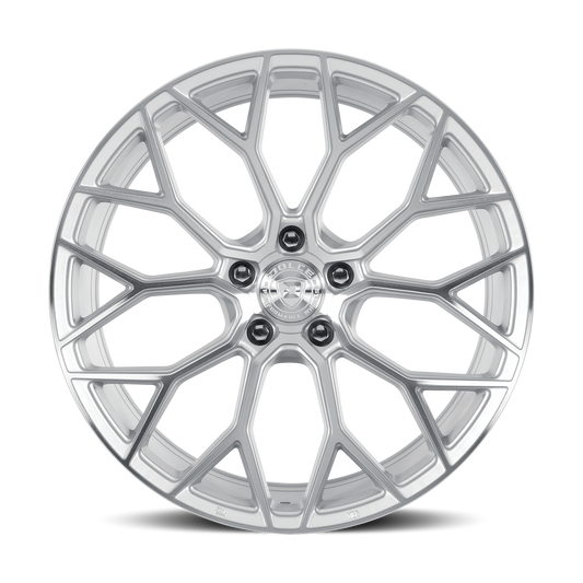 DOLCE PERFORMANCE PISTA 20X8.5 28 5X112 GLOSS SILVER MACHINED FACE