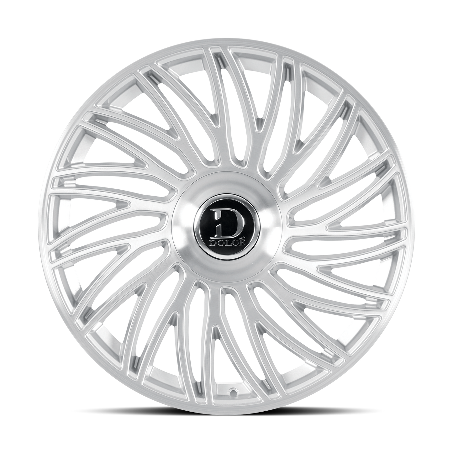 DOLCE LUXURY SESTO 22X9.5 35 6X135/139.7 GLOSSY SLIVER BRUSH FACE