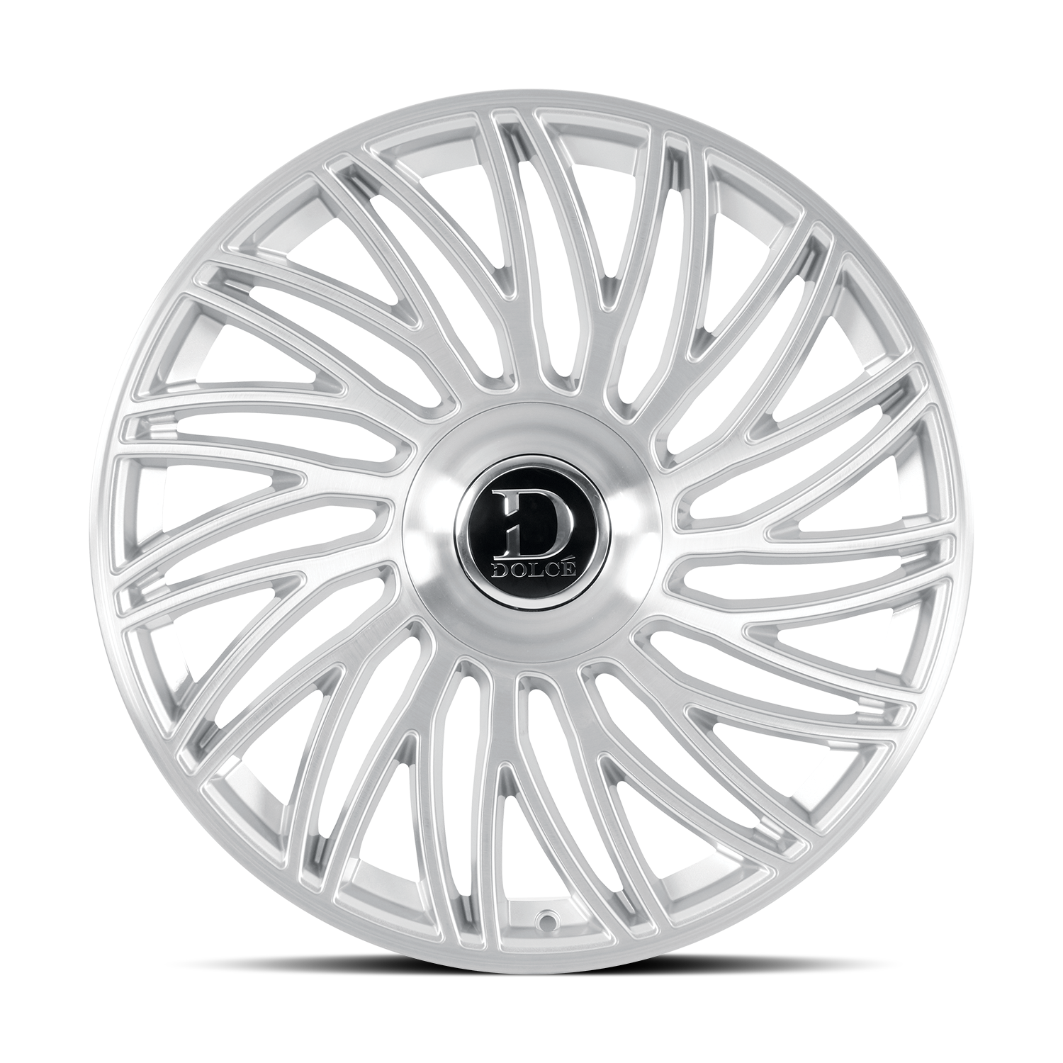 DOLCE LUXURY SESTO 22X9.5 35 6X135/139.7 GLOSSY SLIVER BRUSH FACE