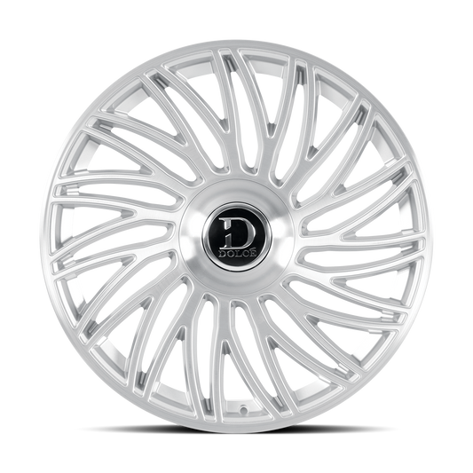 DOLCE LUXURY SESTO 22X9.5 35 6X135/139.7 GLOSSY SLIVER BRUSH FACE