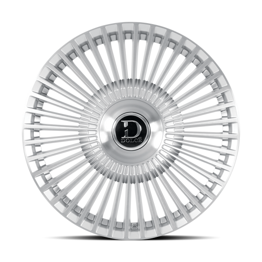 DOLCE LUXURY TRENTO 22X10.5 40 5X108/112 GLOSSY SLIVER BRUSH FACE