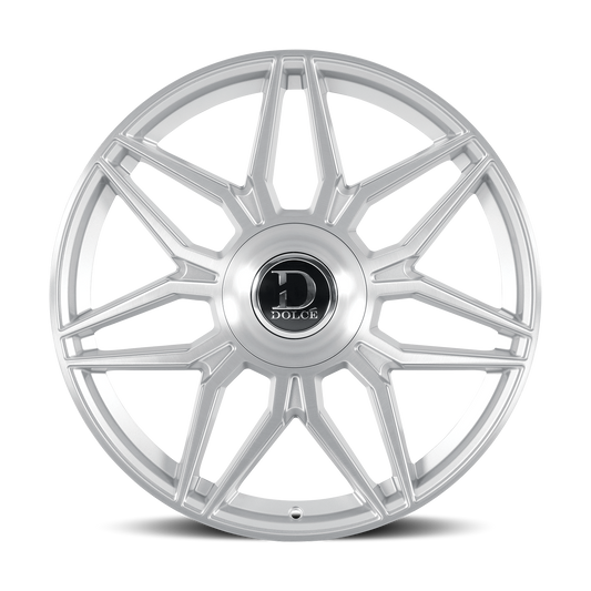 DOLCE LUXURY VERONA 22X9.5 35 6X135/139.7 GLOSSY SLIVER BRUSH FACE
