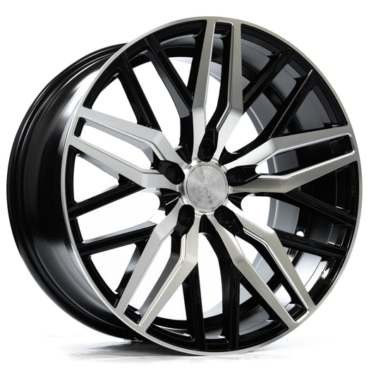 AXE EX30 20x10 42 5x112 BLACK AND POLISHED FACE