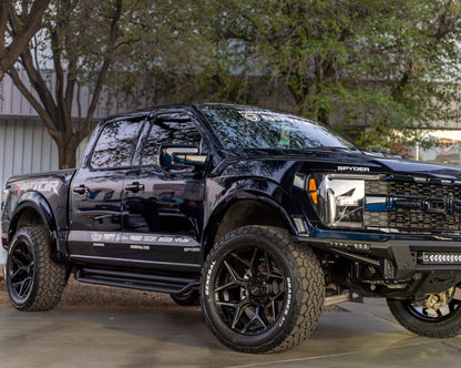 4Play 4P06 24x12 -44 6x135/6x139.7 Gloss Black with Brushed Spoke Faces