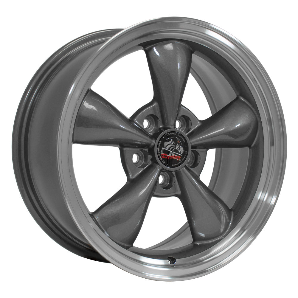 17" Replica Wheel FR01 Fits Ford Mustang Bullitt 17x8 Gunmetal Wheel