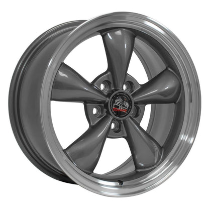 17" Replica Wheel FR01 Fits Ford Mustang Bullitt 17x9 Gunmetal Wheel