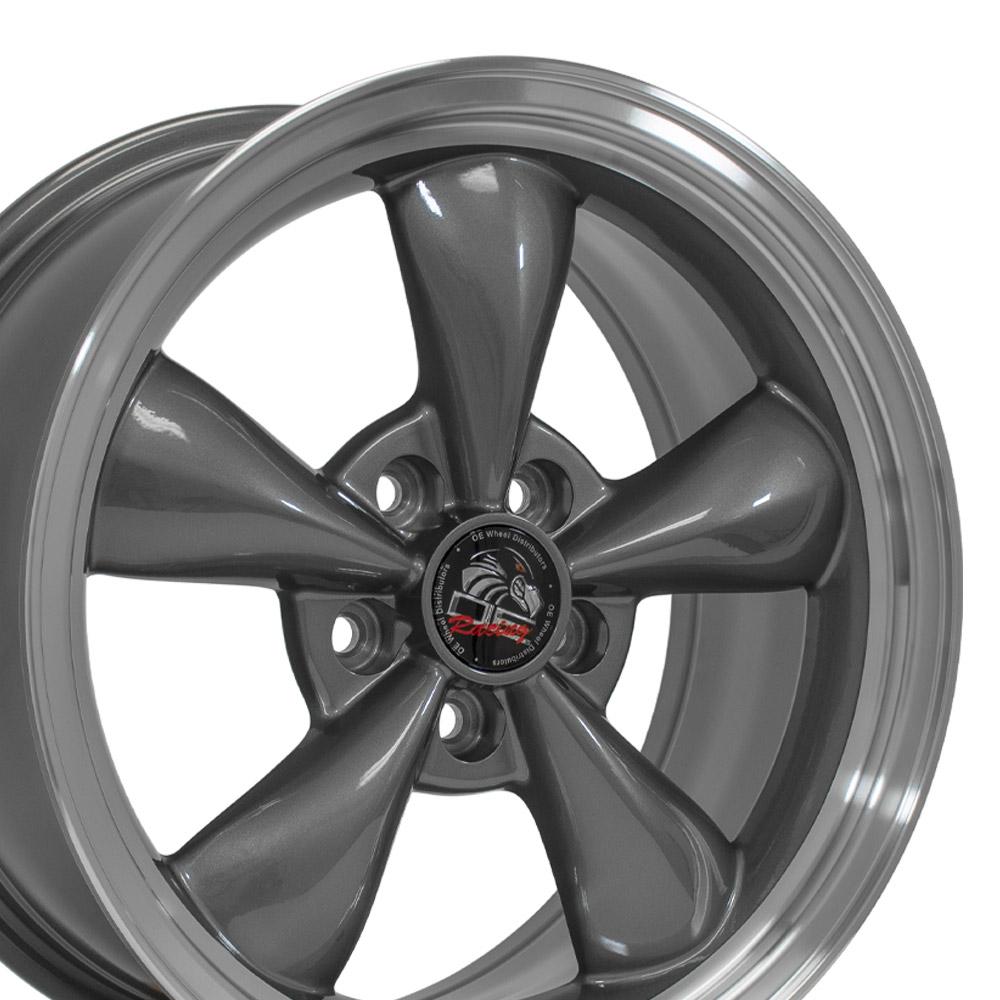 17" Replica Wheel FR01 Fits Ford Mustang Bullitt 17x8 Gunmetal Wheel