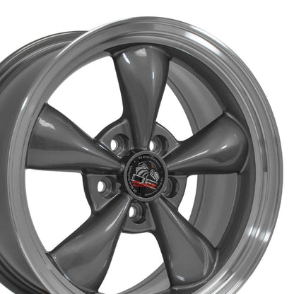 17" Replica Wheel FR01 Fits Ford Mustang Bullitt 17x8 Gunmetal Wheel