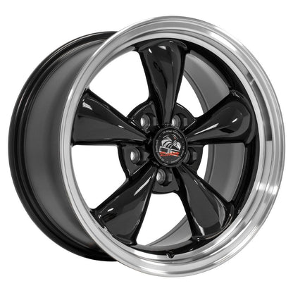 17" Replica Wheel FR01 Fits Ford Mustang Bullitt 17x9 Black Wheel