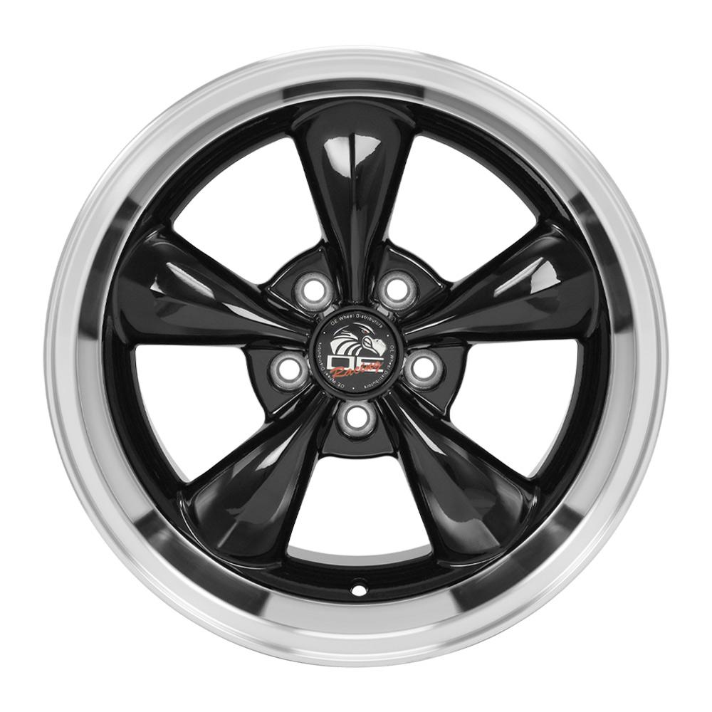 17" Replica Wheel FR01 Fits Ford Mustang Bullitt 17x10.5 Black Wheel