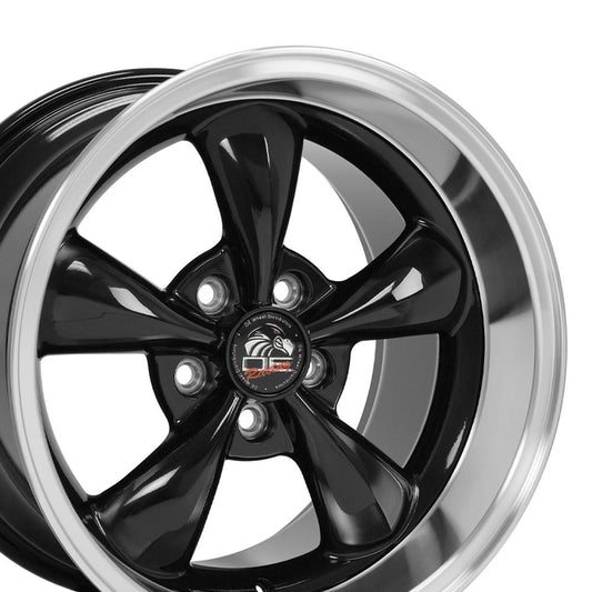 17" Replica Wheel FR01 Fits Ford Mustang Bullitt 17x10.5 Black Wheel